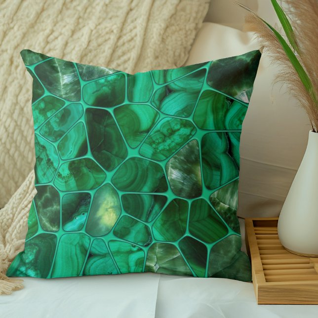 Almofada Emerald Primavera - Colagem de células (Criador carregado)