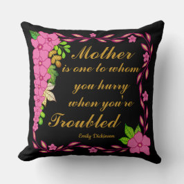 Almofada Emily Dickinson fala sobre a mãe