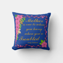 Almofada Emily Dickinson fala sobre a mãe