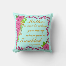 Almofada Emily Dickinson fala sobre a mãe
