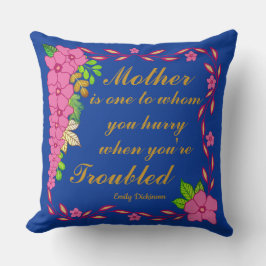 Almofada Emily Dickinson fala sobre a mãe