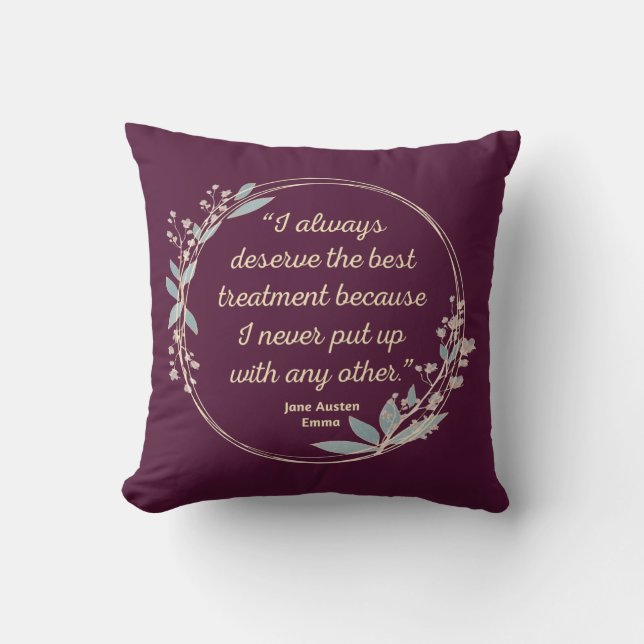 Almofada Emma by Jane Austen Cote II - Estilo Bonito (Frente)