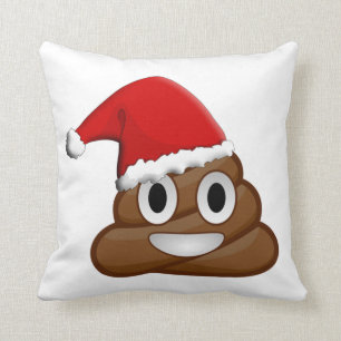 Almofada Emoji do tombadilho do Natal