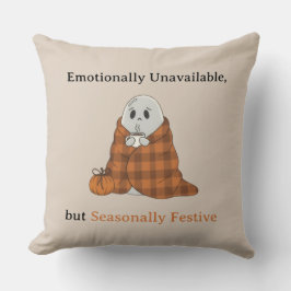 Almofada Emotionally Unavailable but Seasonally Festive