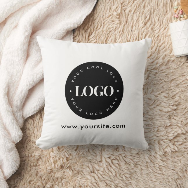 Almofada Empresa de negócio de texto e logotipos personaliz (Cobertor)