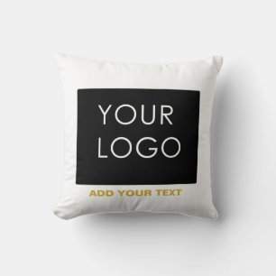 Almofada Empresa personalizável Adicionar logotipo Branco m