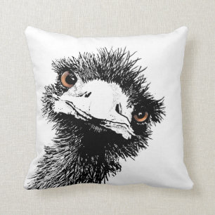 Almofada Emu - caneta e tinta