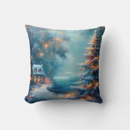 Almofada Encantando Algodão Costeiro no Dia de Natal