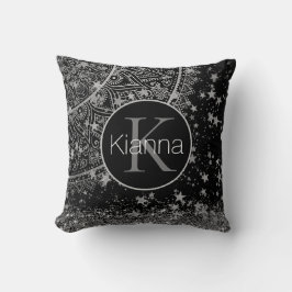 Almofada Encantando Mandala Personalizado Estrelas Monogram