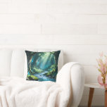 Almofada Enchanted Forest Throw Pillow<br><div class="desc">Beautiful enchanted forest throw pillow featuring a dreamy woodland scene with glowing water,  soft sun rays,  mossy trees,  and a magical fantasy atmosphere. Perfect for bedrooms,  living rooms,  cozy reading corners,  and nature-inspired decor. A calming and elegant accent pillow for fantasy lovers and peaceful home spaces.</div>