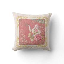 Encharcando o chá de algodão, de vinhas cor-de-ros