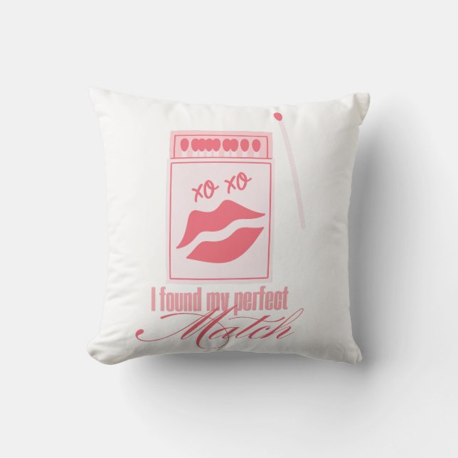 Almofada Encontrei Meu Par Perfeito Design | Combinação Ros (Frente)