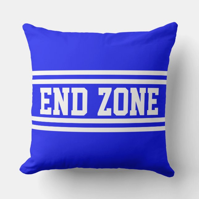 Almofada END ZONE Azul Real Atlética Listras de Corrida Bra (Frente)