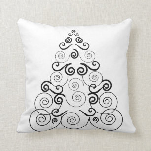 Almofada Enegreça, árvore de Natal espiral, descanso de