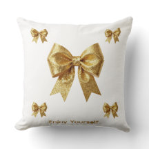 Enfeite de Brilho Dourado Elegante