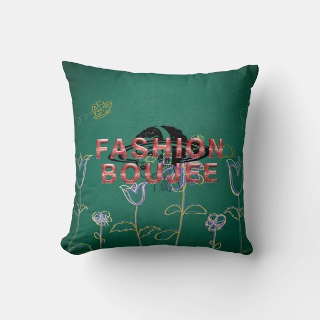 Almofada Enfeite Fashion Boujee TEE (Frente)