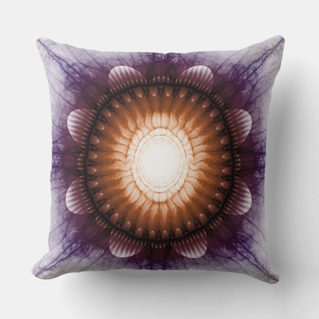 Almofada Enfeite vermelho-místico brilhante (Frente)