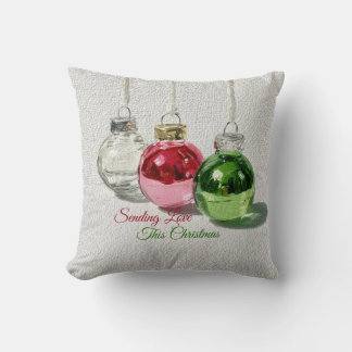 Almofada Enfeites de Natal de Vidro Minimalista