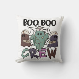 Almofada Enfermeira Enfermeira Halloween Boo Boo Crew Ghost