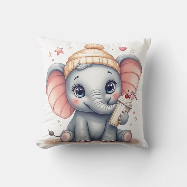 Almofada Enfermeiro-Elefante-Bebê (Frente)