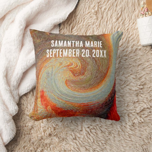 Almofada Enfermeiro Recém-Nascido Bem-vindo Tie-Dye Brown R (Cobertor)