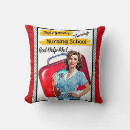 Almofada Enfermeiro Retroativo Pinup_ Nursing Notas