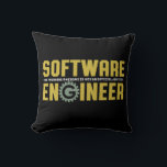 Almofada Engenharia de software e programador de Engenheiro<br><div class="desc">Engenheiro De Software Que É Incrível Não É Título De Trabalho Oficial. Design engraçado e humorístico para engenheiros de software de geek e nerd. Esta mercadoria legal e incrível é para aqueles que trabalham em engenharia de software ou em qualquer área de engenharia. Perfeito para quem gosta de humor, trocadilhos,...</div>