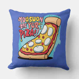 Almofada Engraçada Comida de pizza