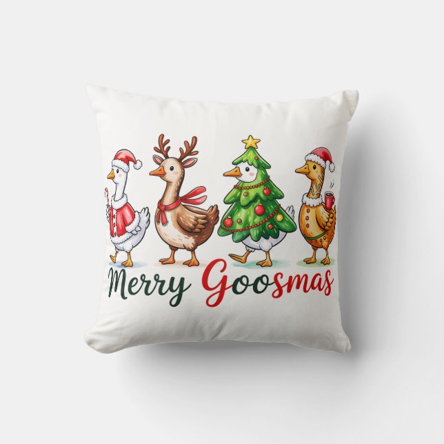 Almofada Engraçado Bobo de Natal (Frente)