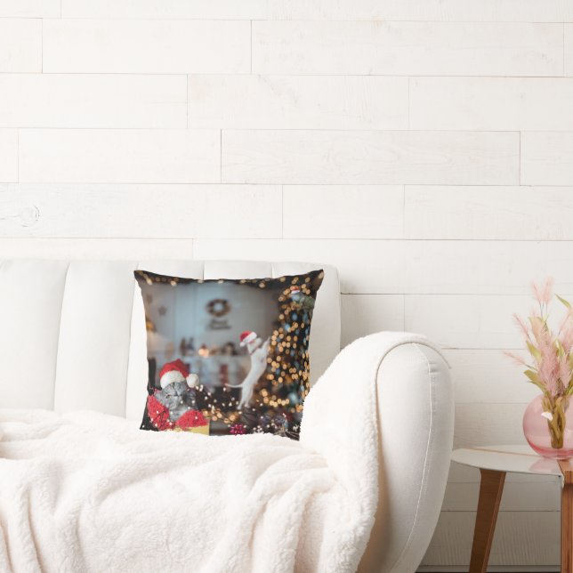 Almofada Engraçado "Casa Animal Louca" Natal (Sofá)