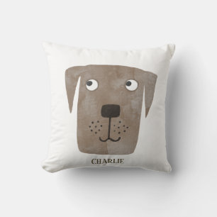 Almofada Engraçado Chocolate Labrador Cachorro de Retriever