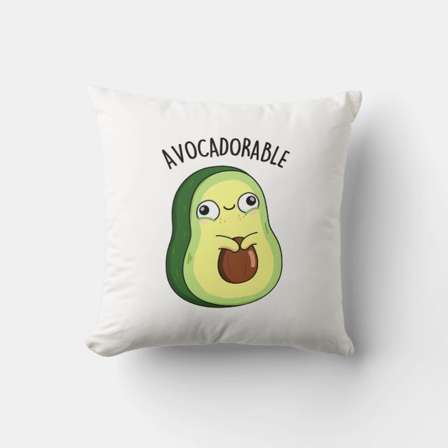 Almofada Engraçado Encantado Avocado Pun (Frente)
