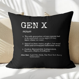 Almofada Engraçado Geração X Definição