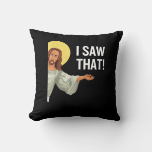 Almofada Engraçado Jesus Meme Eu Vi Que Christian Cote Deus
