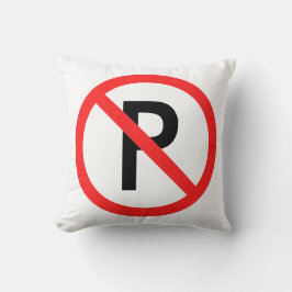 Almofada Engraçado nenhum estacionamento