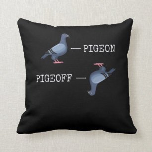 Almofada Engraçado Piada de pombo-pombo-animal Humor