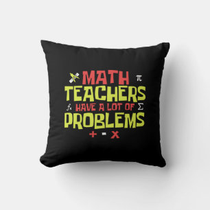 Almofada Engraçado professor de matemática - Piada de muito