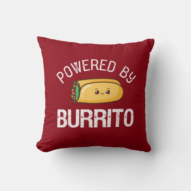 Almofada Engraçado Quote Burrito e Comida do México (Frente)
