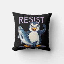 Almofada Engraçado Resiste Pinguim Protesto Contra Tarifas