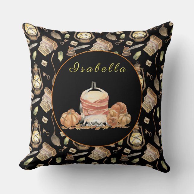 Almofada Engraçado Rótulo Personalizar Texto, Cor 20"X20" (Frente)