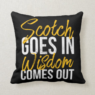 Almofada Engraçado Scotch Scotch Scotch Drinker Desig