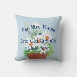 Almofada Engraçado, uma pessoa bonita e um velho grupo vive