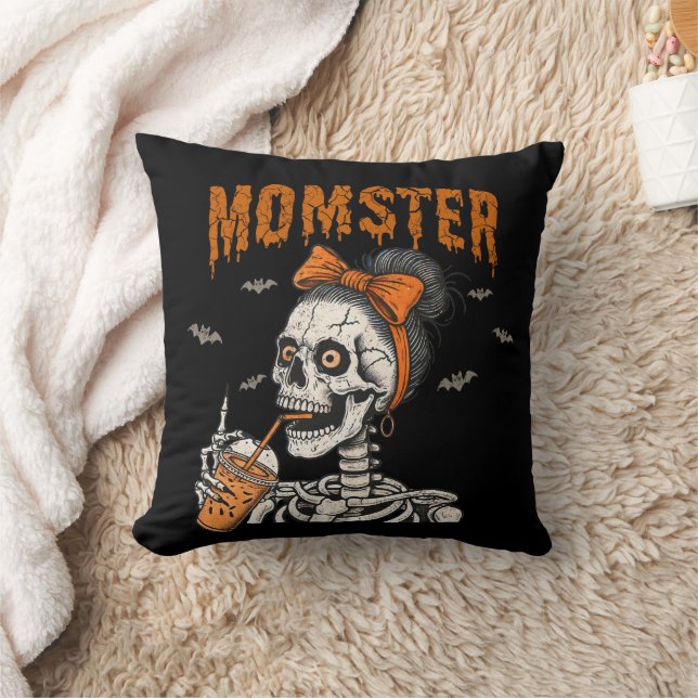Almofada Engraçado Vintage Momster Skeleton Halloween (Cobertor)