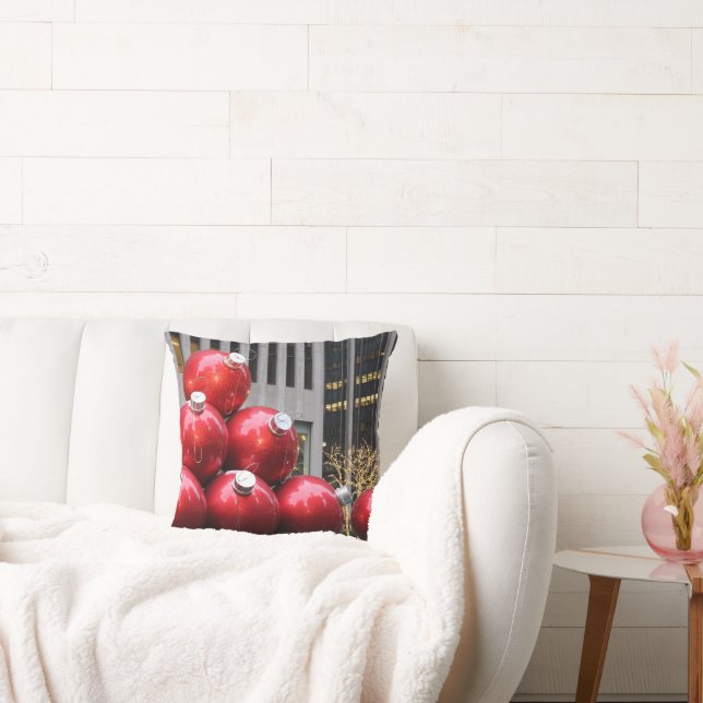 Almofada Enormes ornamentos de Natal em Nova Iorque (Sofá)