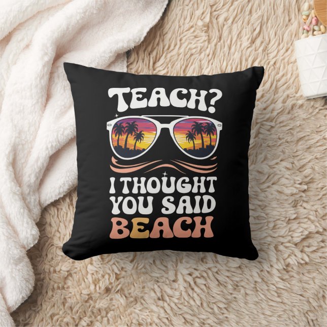 Almofada Ensine Eu Achei Que Você Disse Professor de Praia  (Cobertor)