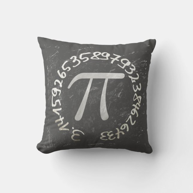 Almofada Ensino De Chalkboard Pi Day Pi Day (Frente)