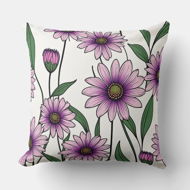 Almofada Entre as flores silvestres (Frente)