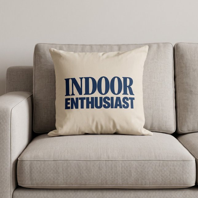 Almofada Entusiasta Interno Engraçado (Criador carregado)