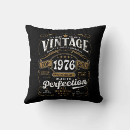 Almofada Envelhecido à Perfeição Vintage 1976 Aniversário 5