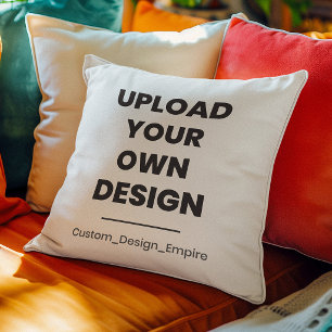 Almofada Envie Seu Próprio Design Aqui   Modelo Personaliza